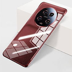 Transparent Crystal Frameless Hard Case Back Cover for Xiaomi Mi 13 Ultra 5G Red