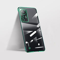 Transparent Crystal Frameless Hard Case Back Cover for Xiaomi Redmi Note 12S Green