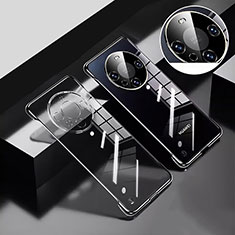 Transparent Crystal Frameless Hard Case Back Cover H01 for Huawei Mate 60 Black