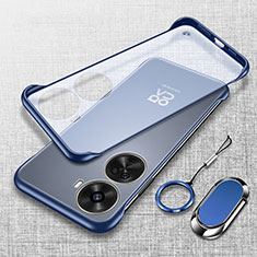 Transparent Crystal Frameless Hard Case Back Cover H01 for Huawei Nova 11 SE Blue