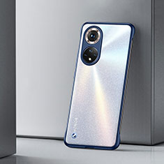 Transparent Crystal Frameless Hard Case Back Cover H01 for Huawei Nova 9 Pro Blue