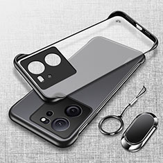 Transparent Crystal Frameless Hard Case Back Cover H01 for Xiaomi Mi 13T 5G Black
