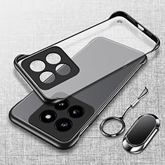 Transparent Crystal Frameless Hard Case Back Cover H01 for Xiaomi Mi 14 5G Black