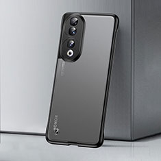 Transparent Crystal Frameless Hard Case Back Cover H02 for Huawei Honor 90 5G Black