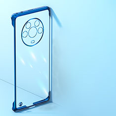 Transparent Crystal Frameless Hard Case Back Cover H02 for Huawei Honor Magic3 Pro 5G Blue