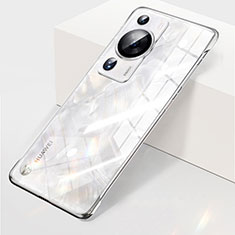 Transparent Crystal Frameless Hard Case Back Cover H03 for Huawei P60 Clear
