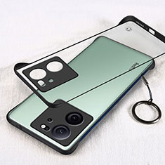 Transparent Crystal Frameless Hard Case Back Cover H03 for Xiaomi Mi 13T Pro 5G Black