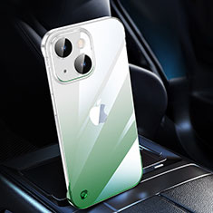 Transparent Crystal Gradient Hard Case Back Cover QC2 for Apple iPhone 13 Green