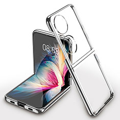 Transparent Crystal Hard Case Back Cover AC1 for Huawei P50 Pocket Silver
