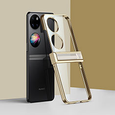Transparent Crystal Hard Case Back Cover BH2 for Huawei P50 Pocket Gold