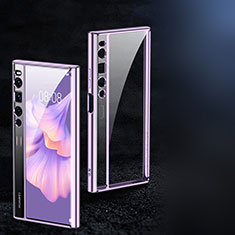 Transparent Crystal Hard Case Back Cover C01 for Huawei Mate Xs 2 Purple