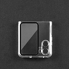 Transparent Crystal Hard Case Back Cover for Oppo Find N2 Flip 5G Clear