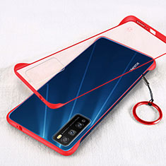 Transparent Crystal Hard Case Back Cover H01 for Huawei Enjoy 20 Pro 5G Red