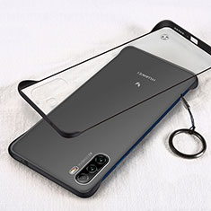 Transparent Crystal Hard Case Back Cover H01 for Huawei Mate 40 Lite 5G Black