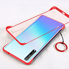 Transparent Crystal Hard Case Back Cover H01 for Huawei P smart S Red