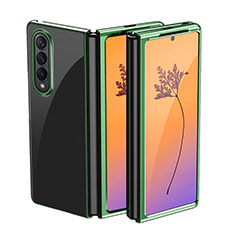 Transparent Crystal Hard Case Back Cover H01 for Samsung Galaxy Z Fold3 5G Green