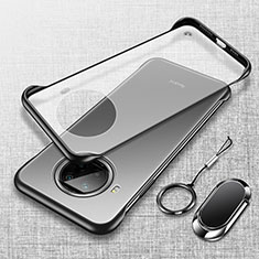 Transparent Crystal Hard Case Back Cover H01 for Xiaomi Mi 10i 5G Black