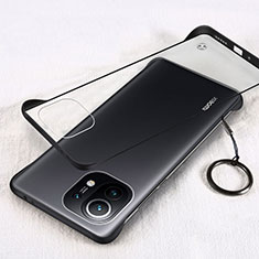 Transparent Crystal Hard Case Back Cover H01 for Xiaomi Mi 11 Lite 5G Black