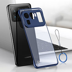 Transparent Crystal Hard Case Back Cover H01 for Xiaomi Mi 11 Ultra 5G Blue