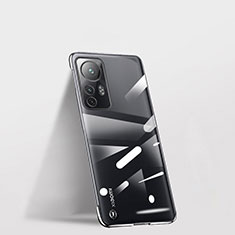 Transparent Crystal Hard Case Back Cover H01 for Xiaomi Mi 12T 5G Black