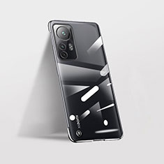 Transparent Crystal Hard Case Back Cover H01 for Xiaomi Mi 12X 5G Black