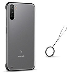 Transparent Crystal Hard Case Back Cover H02 for Huawei Mate 40 Lite 5G Black