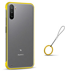 Transparent Crystal Hard Case Back Cover H02 for Huawei Mate 40 Lite 5G Yellow