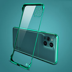 Transparent Crystal Hard Case Back Cover H02 for Oppo Find X3 5G Green