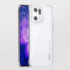 Transparent Crystal Hard Case Back Cover H02 for Oppo Find X5 Pro 5G Clear