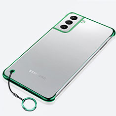 Transparent Crystal Hard Case Back Cover H02 for Samsung Galaxy S21 5G Green