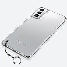Transparent Crystal Hard Case Back Cover H02 for Samsung Galaxy S21 FE 5G Silver