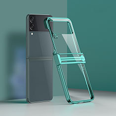 Transparent Crystal Hard Case Back Cover H02 for Samsung Galaxy Z Flip3 5G Green