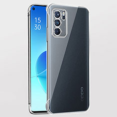 Transparent Crystal Hard Case Back Cover H03 for Oppo Reno6 5G Clear