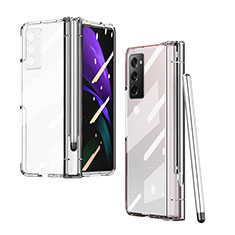 Transparent Crystal Hard Case Back Cover H03 for Samsung Galaxy Z Fold2 5G Clear