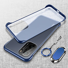 Transparent Crystal Hard Case Back Cover H03 for Xiaomi Mi 11i 5G Blue
