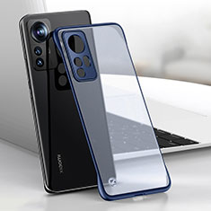 Transparent Crystal Hard Case Back Cover H03 for Xiaomi Mi 12 5G Blue