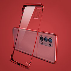 Transparent Crystal Hard Case Back Cover H04 for Oppo Reno6 Pro 5G Red