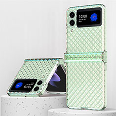 Transparent Crystal Hard Case Back Cover H04 for Samsung Galaxy Z Flip3 5G Green