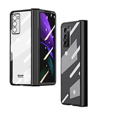 Transparent Crystal Hard Case Back Cover H04 for Samsung Galaxy Z Fold2 5G Black