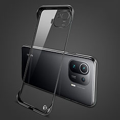 Transparent Crystal Hard Case Back Cover H04 for Xiaomi Mi 11 Pro 5G Black
