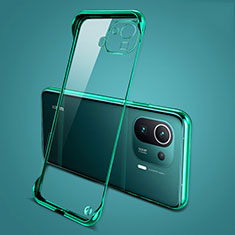 Transparent Crystal Hard Case Back Cover H04 for Xiaomi Mi 11 Pro 5G Green