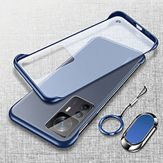 Transparent Crystal Hard Case Back Cover H04 for Xiaomi Mi 12T 5G Blue