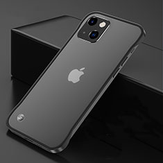 Transparent Crystal Hard Case Back Cover H06 for Apple iPhone 13 Mini Black