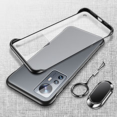 Transparent Crystal Hard Case Back Cover H06 for Xiaomi Mi 12S 5G Black