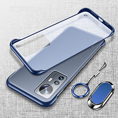Transparent Crystal Hard Case Back Cover H06 for Xiaomi Mi 12X 5G Blue