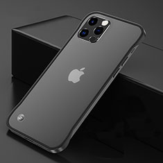 Transparent Crystal Hard Case Back Cover H07 for Apple iPhone 13 Pro Black