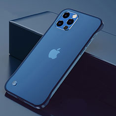 Transparent Crystal Hard Case Back Cover H07 for Apple iPhone 14 Pro Blue