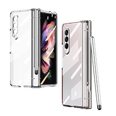 Transparent Crystal Hard Case Back Cover H07 for Samsung Galaxy Z Fold3 5G Clear