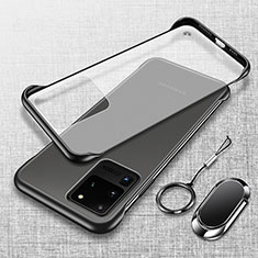 Transparent Crystal Hard Case Back Cover JS1 for Samsung Galaxy S20 Ultra 5G Black