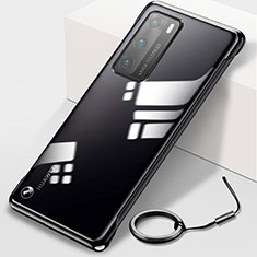 Transparent Crystal Hard Case Back Cover N02 for Huawei P40 Black